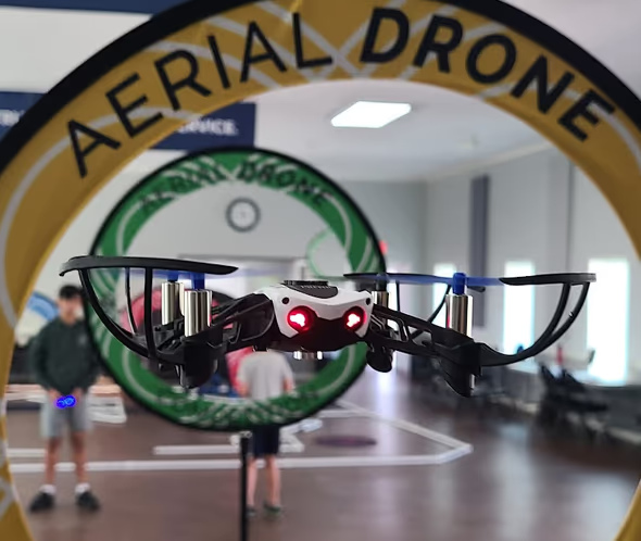 Drone flying